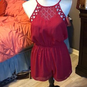 Maroon romper